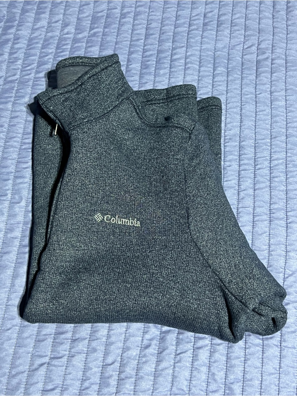 Columbia Men Charcoal Half-Zip Pullover sport ware size M